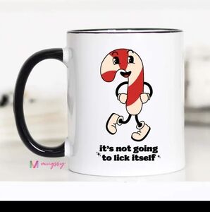 Candy Cane Retro Christmas mug Funny gift